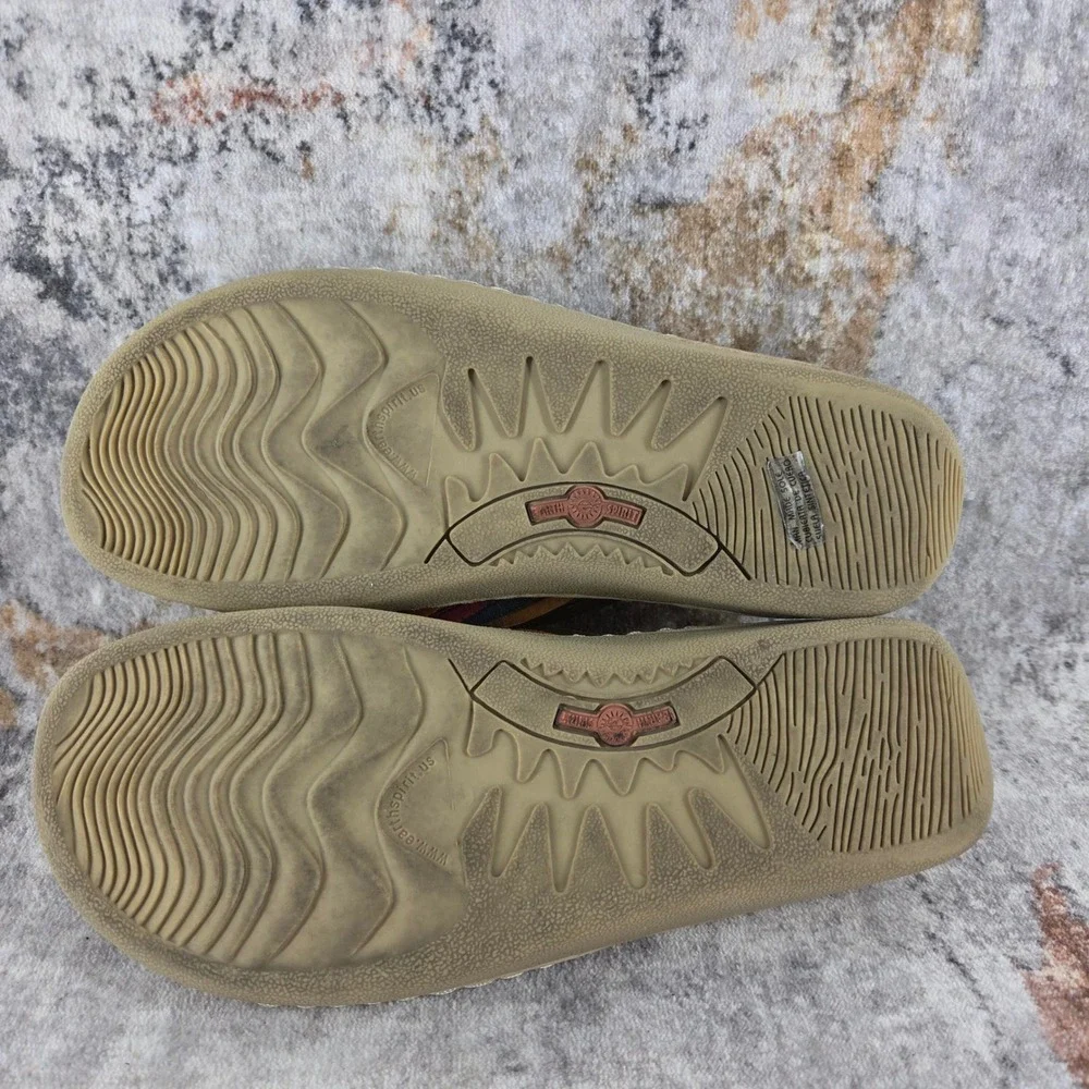 Earth Spirit Calhoun Gelron 2000 Slide Sandals Women 7.5 Woven Leather‎ Huarache